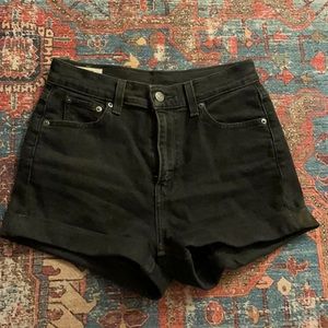 Levi’s Mom Shorts, Black